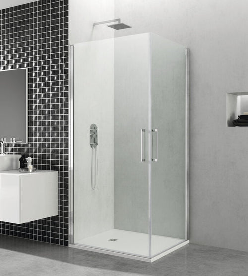 Mampara angular 2 puertas abatibles OPEN