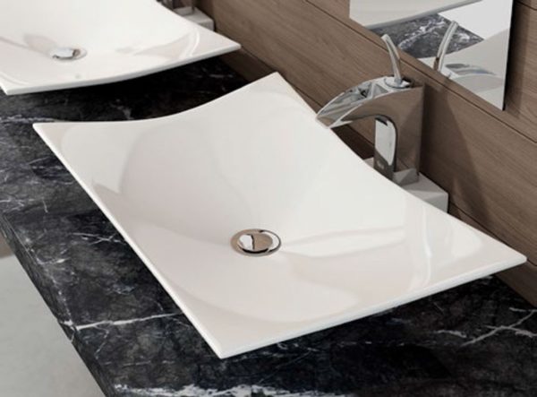 Lavabo de Cerámica de baño sobre Encimera modelo Europa de Art&Bath