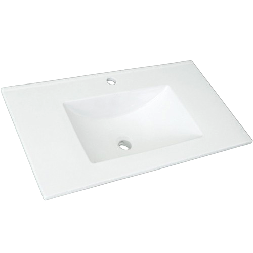 Bakea-Mueble de baño color blanco con lavabo y espejo