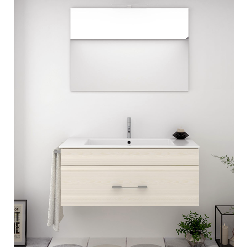 Mueble de baño suspendido Enif con lavabo 60, 80, 100, 120 cm