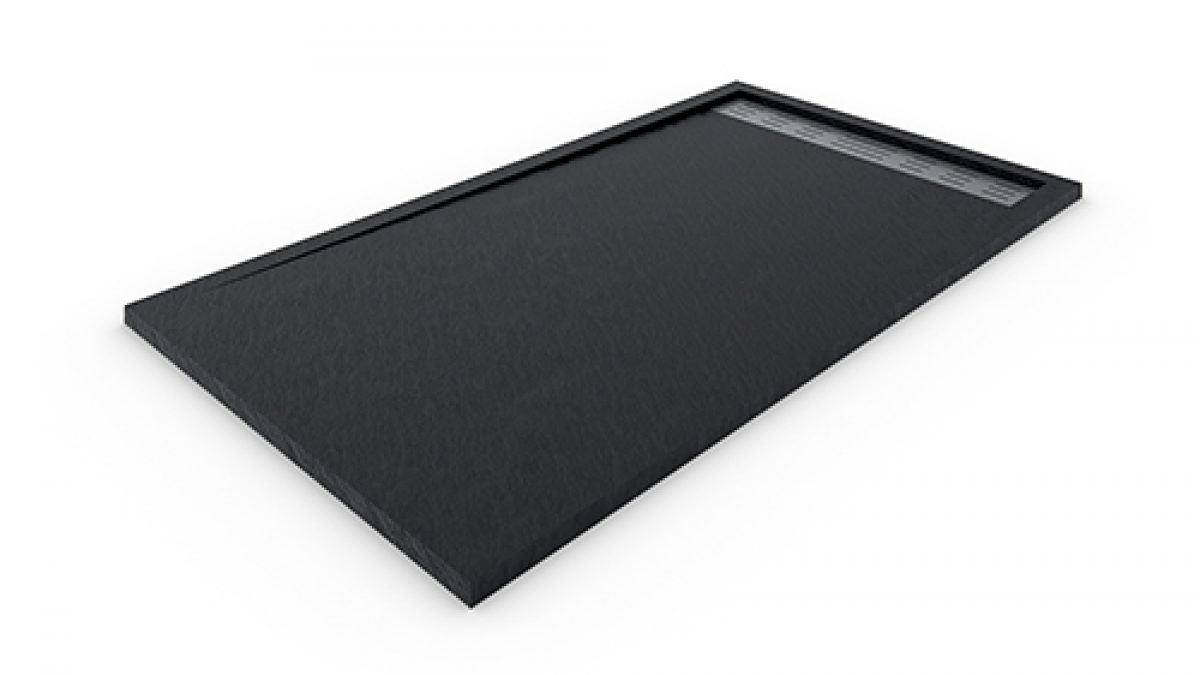 Plato de ducha de resina extraplano Negro 70x170 cm ✓